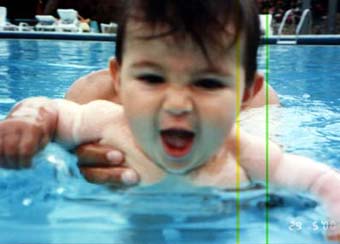 Kamila in the pool at Isla Margarita - pool